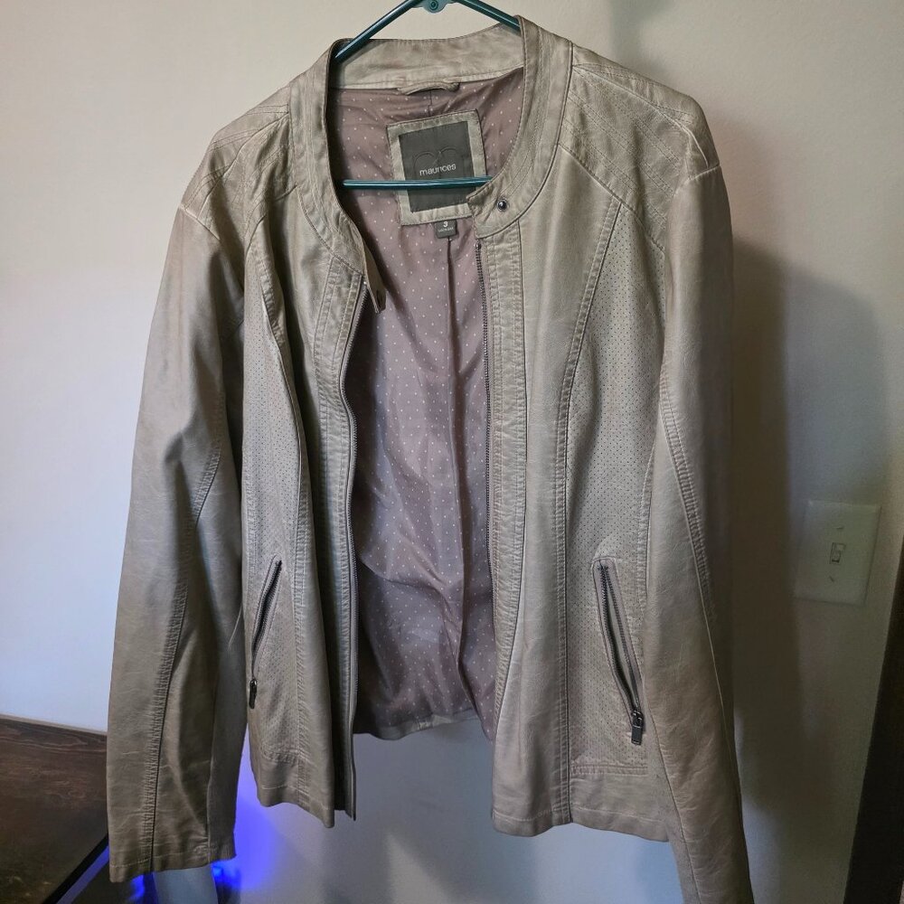 Maurice's Women's Tan Leather Jacket